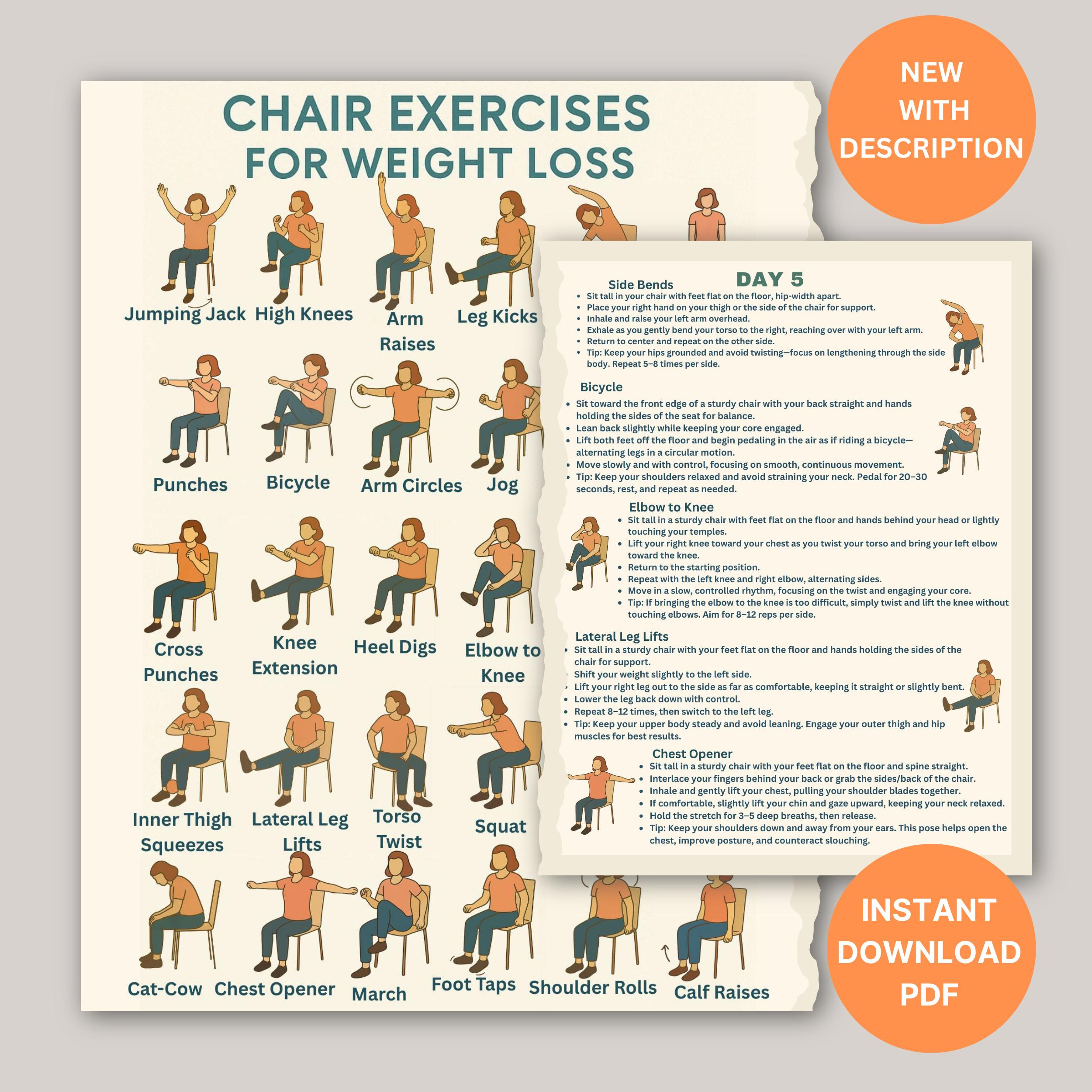 Lose Weight Seated Yoga Exercises For Seniors Free Printable Chair regarding Free Printable Chair Yoga For Seniors