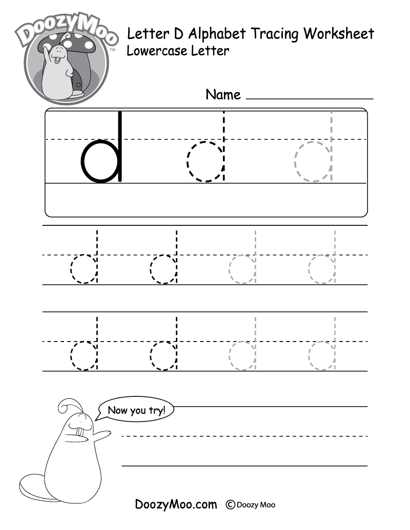 Lowercase Letter Tracing Worksheets (Free Printables) - Doozy Moo throughout Free Printable Alphabet Tracing Worksheets