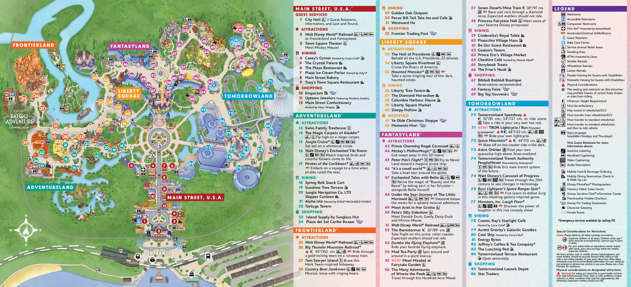 Magic Kingdom Maps with Walt Disney World Resort Map Printable