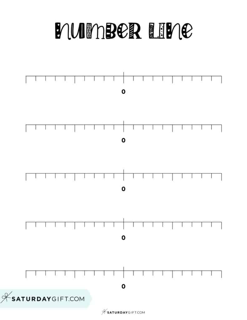 Negative And Positive Number Line - 19 Free Printable Blank Worksheets throughout Printable Number Lines Positive And Negative