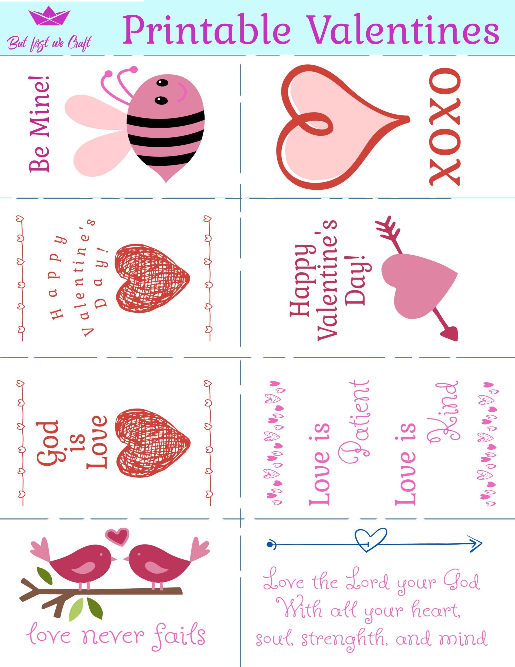 New Free Printable Valentine'S Day Cards For Kids – But First We Craft with regard to Valentines Day Cards Free Printable