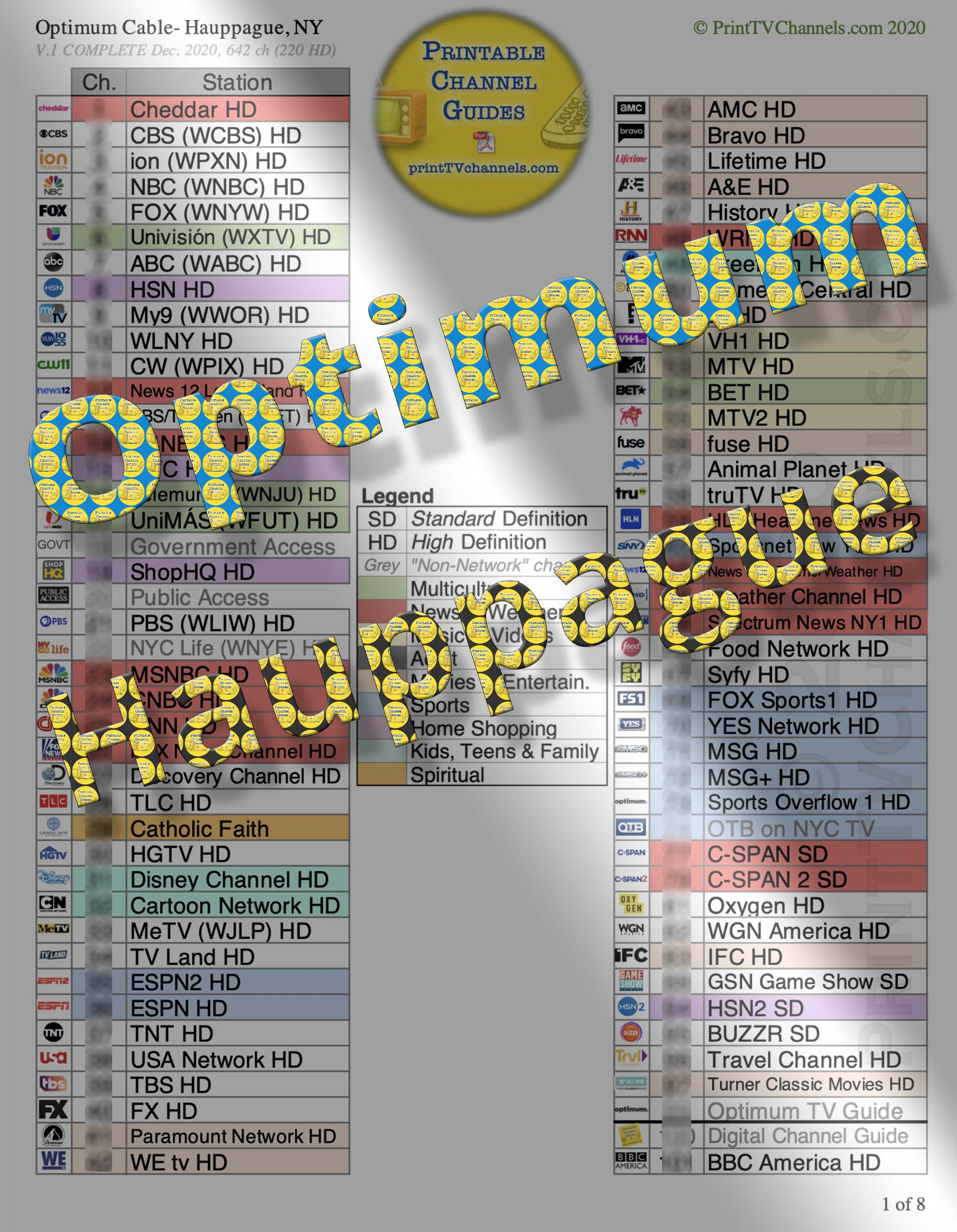 Optimum Tv Channel Guide | Hauppague Li, Ny - Printable Tv Channel for Printable Optimum Channel Guide Today