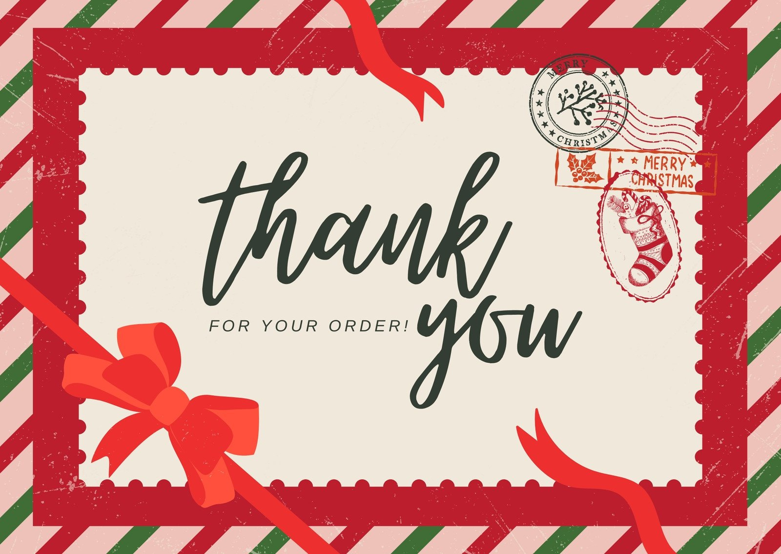 Page 2 - Free Custom Printable Christmas Thank You Card Templates for Christmas Thank You Notes Printable