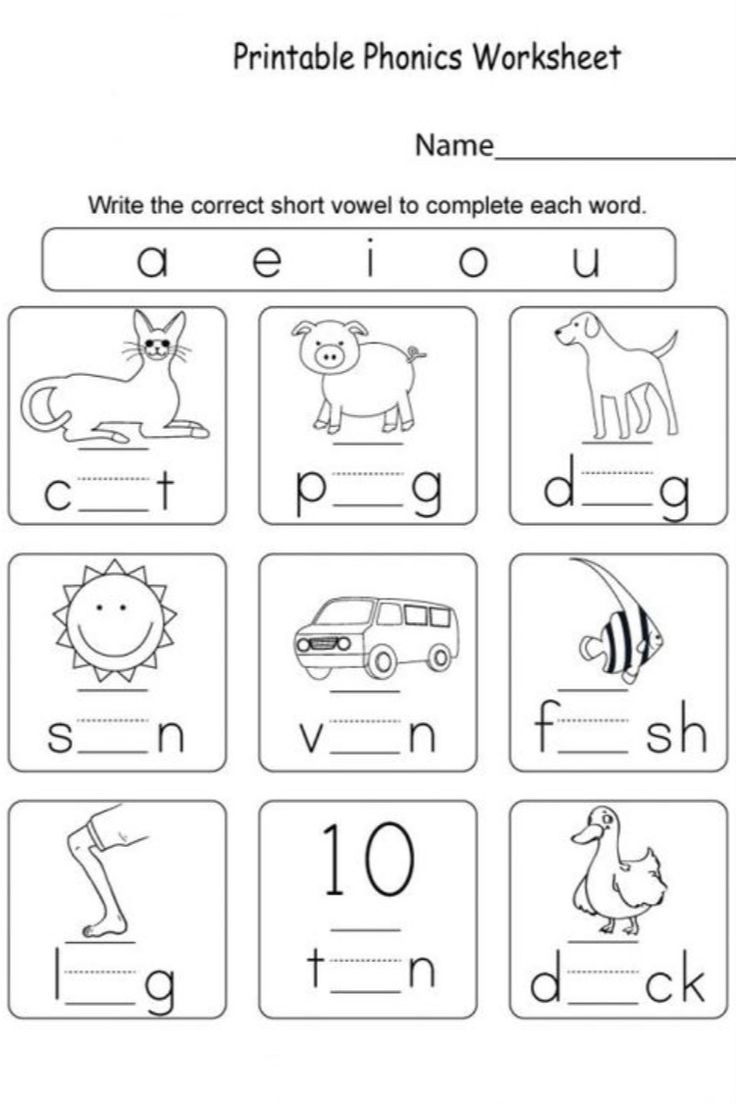 Phonics Worksheets regarding Free Printable Phonics Worksheets For Kindergarten