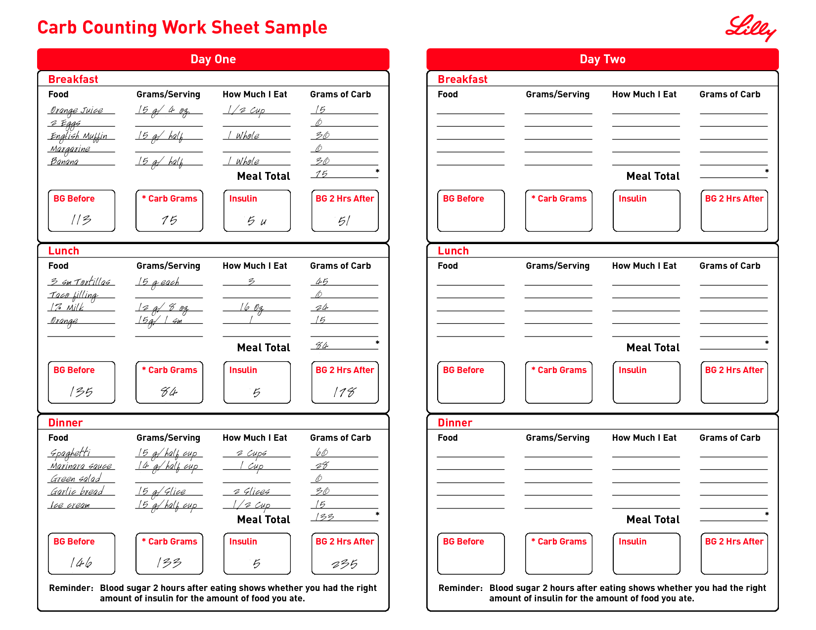 Pin Page - Worksheets Library within Diabetic Carb Counting Chart Printable