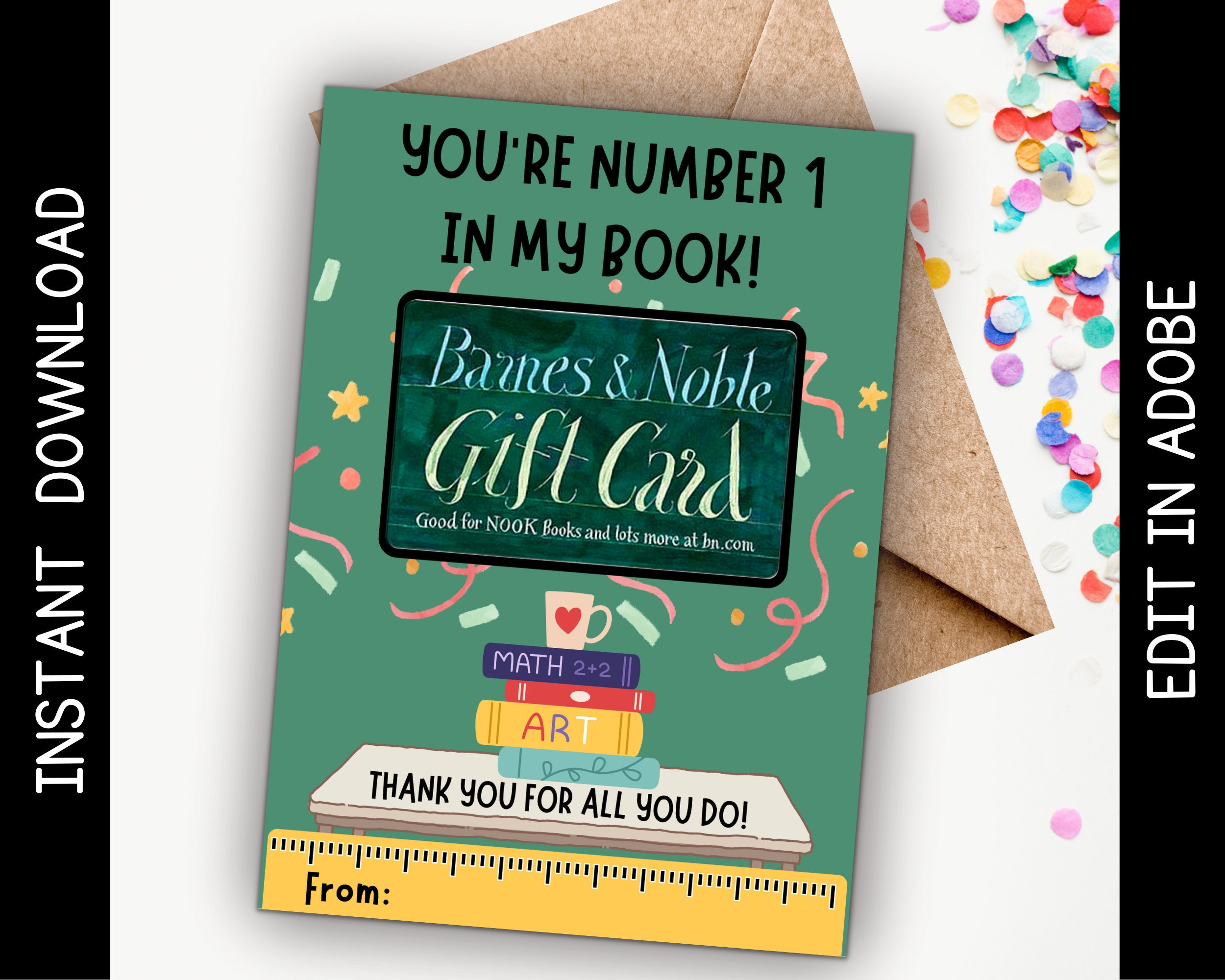 Printable Gift Card Holder For Teacher, Barnes & Noble Gift regarding Printable Barnes And Noble Gift Card