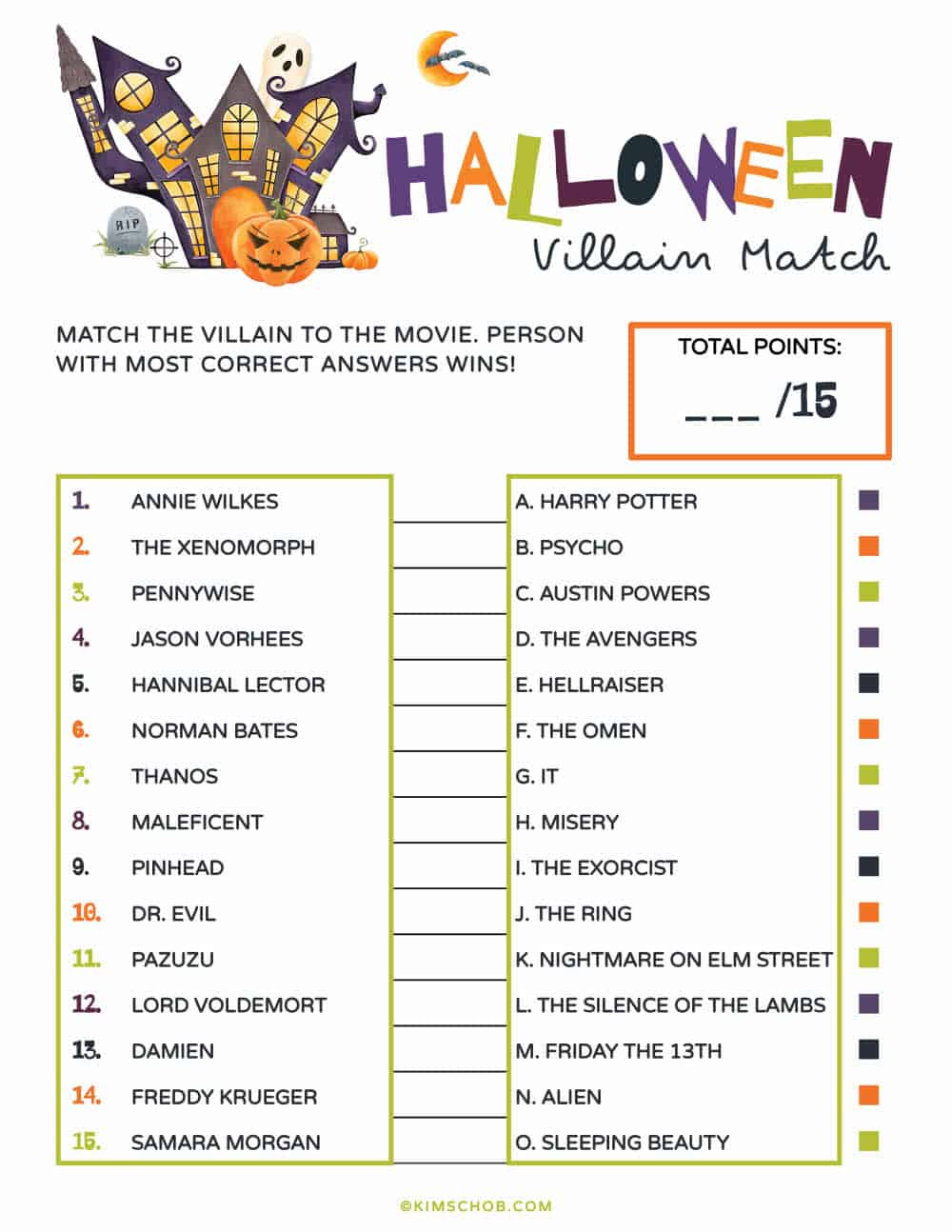 Printable Halloween Games (Fun Kids Activities) - Kim Schob within Printable Halloween Games For Adults