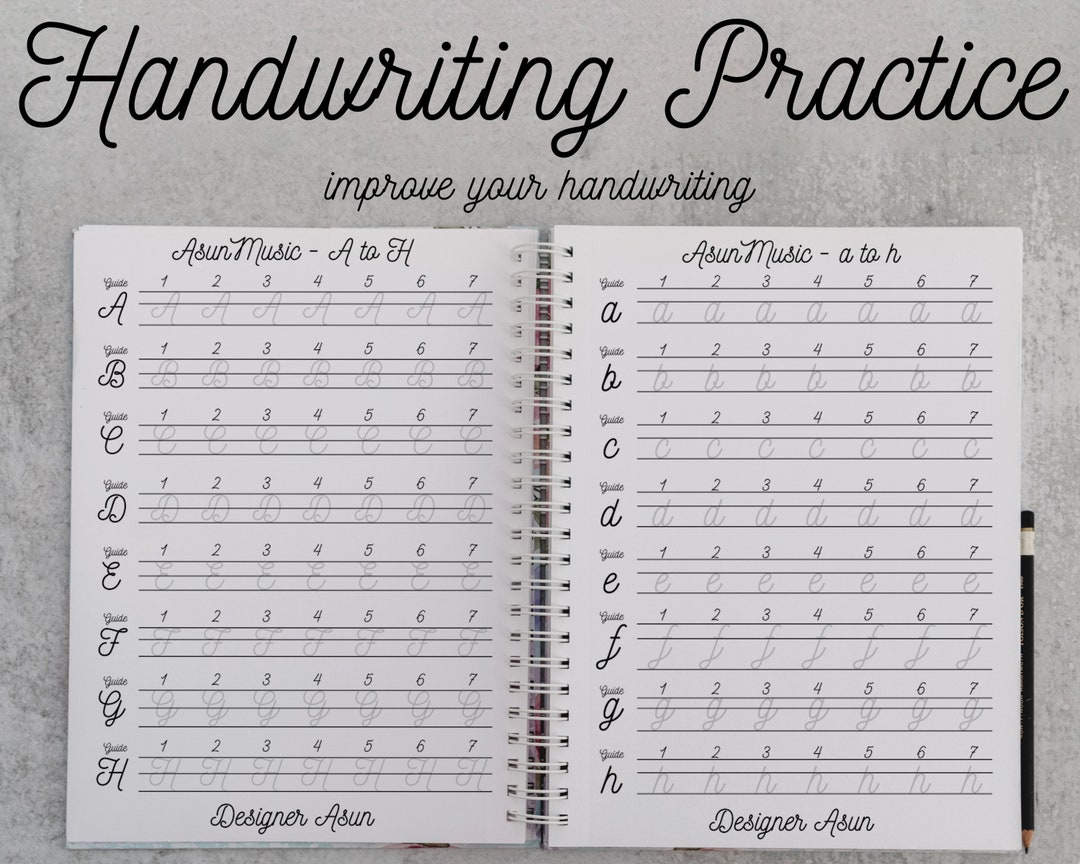 Printable Handwriting Practice Sheets For Adult | Cute Handwriting Practice | Alphabet Tracing Paper For Adult | Traceable Handwriting Guide - Etsy intended for Printable Handwriting Practice Sheets For Adults
