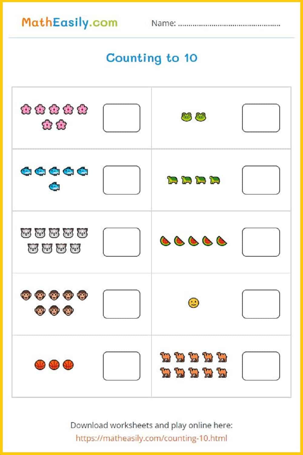 Printable Kindergarten Math Worksheets Pdf | Free Download with Free Printable Pre K Math Worksheets