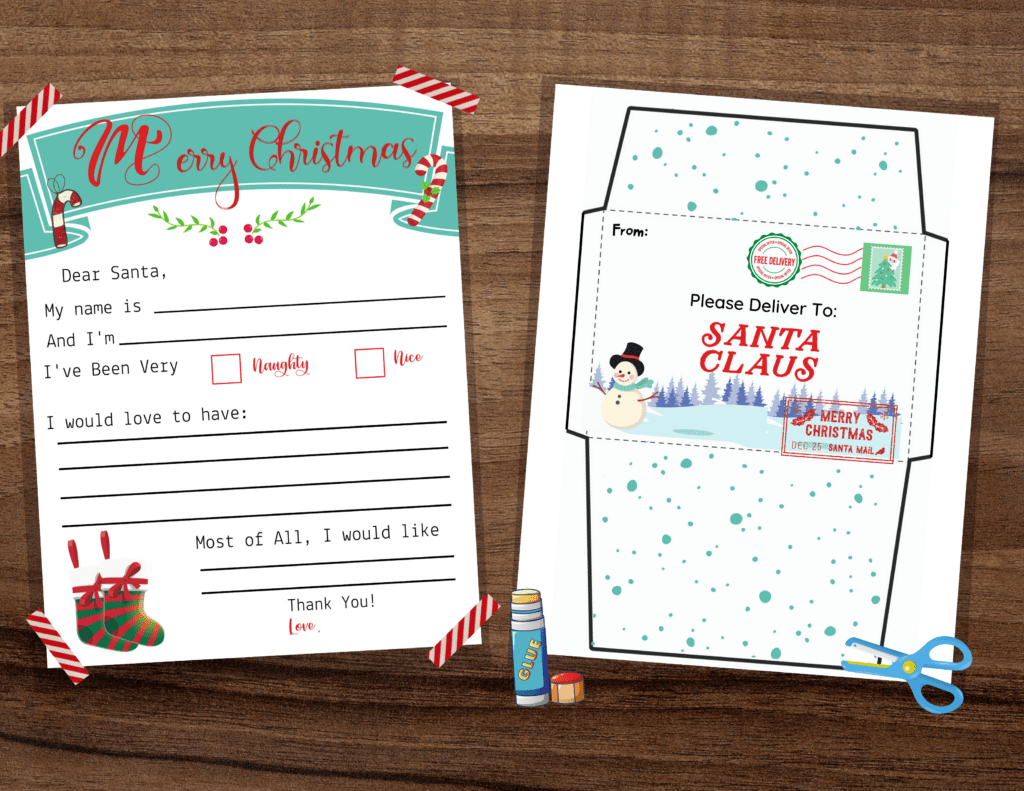 Printable Letter To Santa throughout Let&amp;#039;s Start the Year Off Write Free Printable