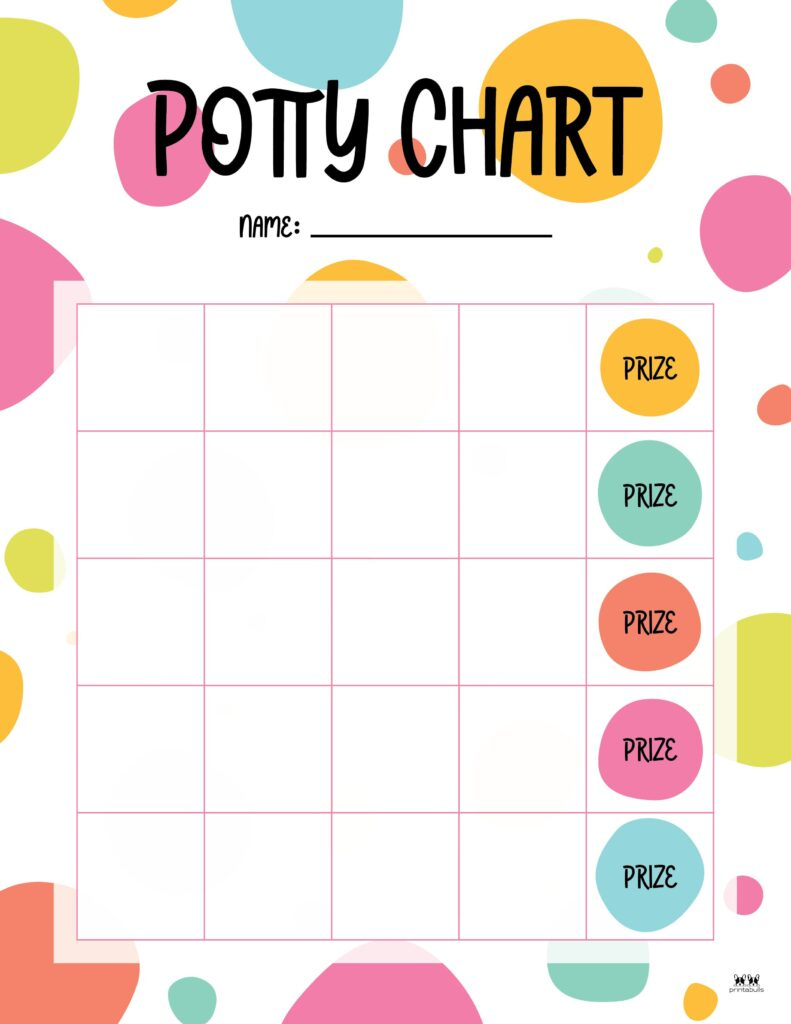 Printable Potty Training Charts - 20 Pages | Printabulls with regard to Free Potty Training Chart Printable