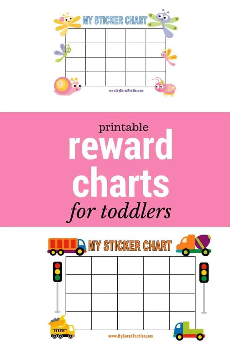 Printable Reward Charts - My Bored Toddler within Reward Chart Stickers Free Printable