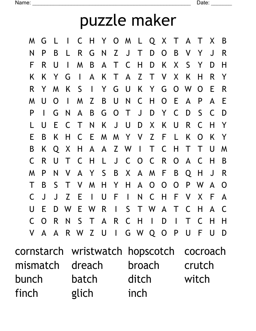 Puzzle Maker Word Search - Wordmint intended for Free Printable Crossword Puzzles Maker