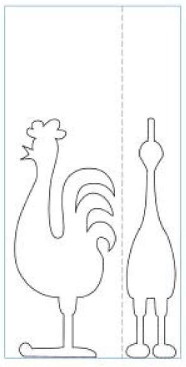 Rooster And Chicken Scroll Saw Pattern for Printable 3d Scroll Saw Patterns