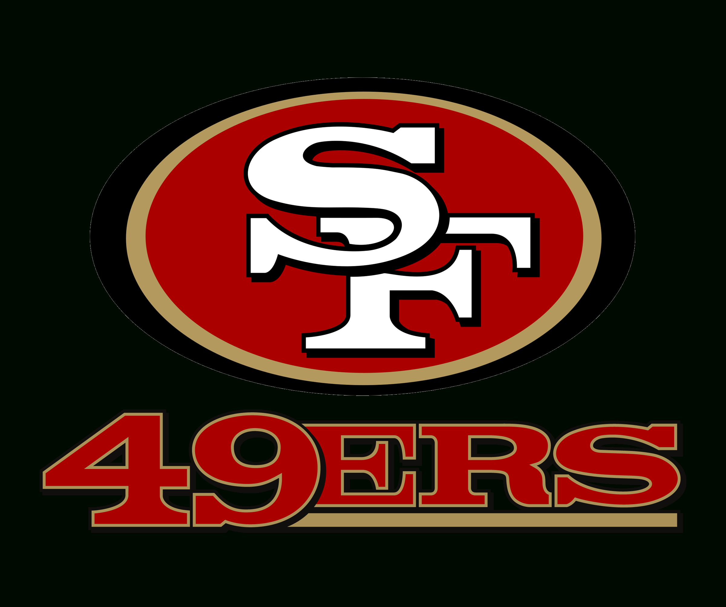 San Francisco 49Ers Logo Png Transparent & Svg Vector - Freebie Supply with regard to Printable San Francisco 49ers Logo