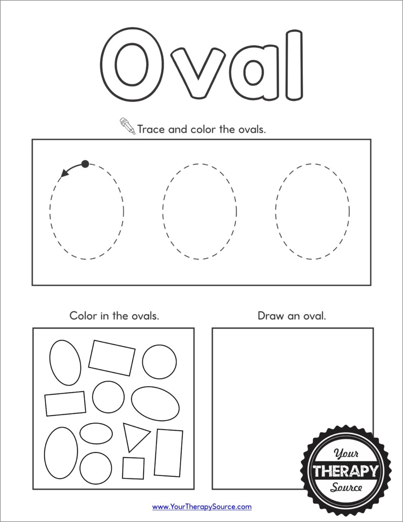 Shapes Worksheet Preschool - Free Printables - Your Therapy Source for Free Printable Shapes Worksheets