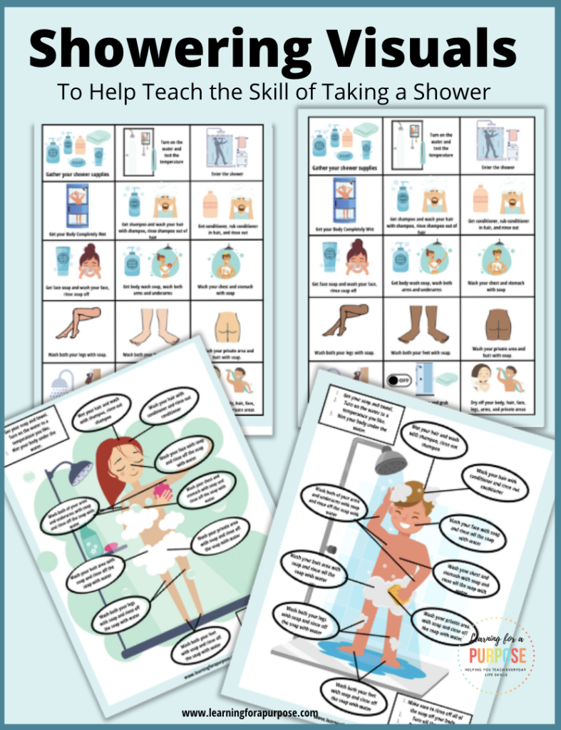 Showering Visuals For Autistic Teens And Adults - Simplify, Learn throughout Free Printable Shower Visual Schedule