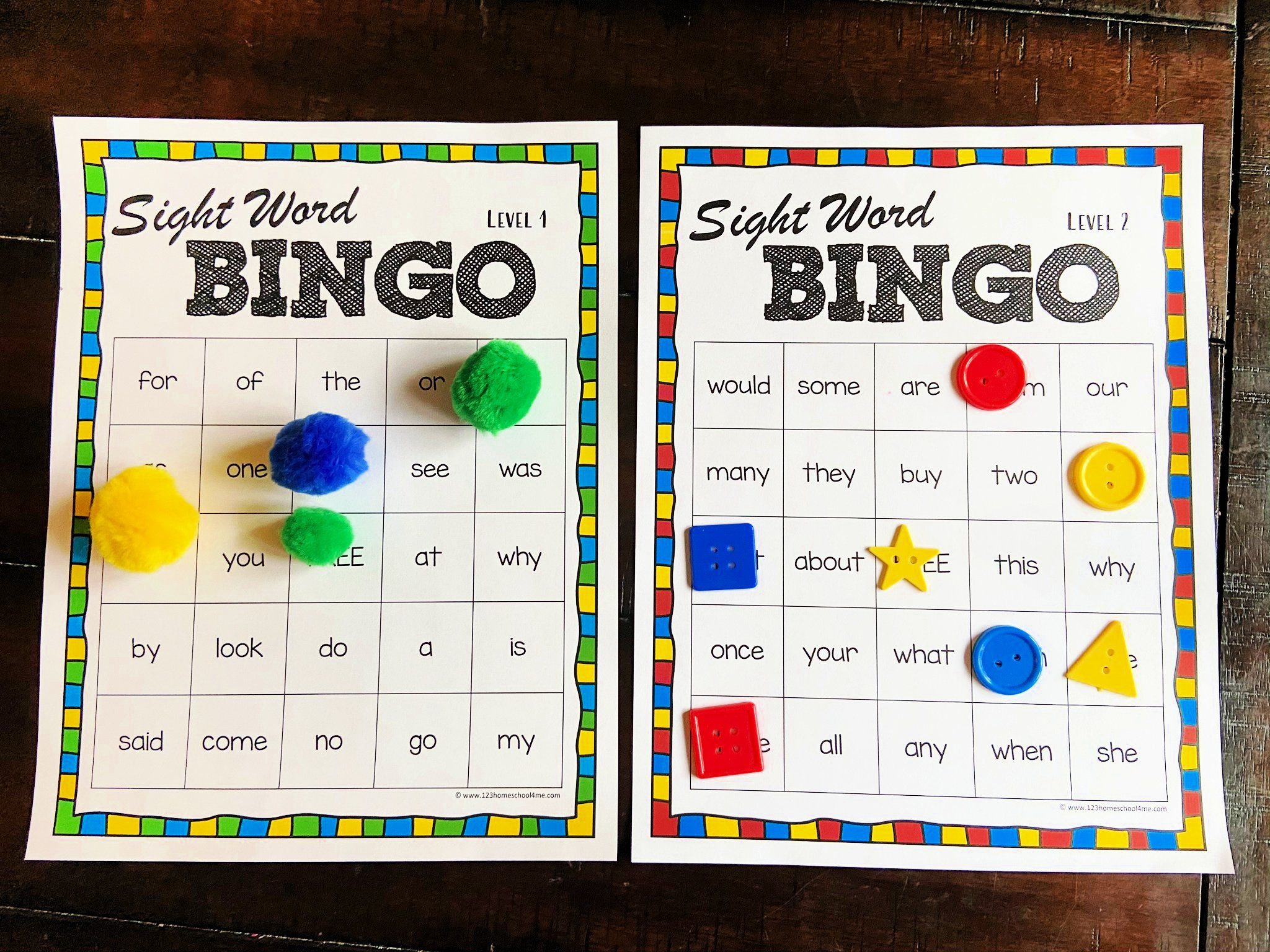 Sight Word Bingo Free Printable regarding Free Printable Sight Word Bingo