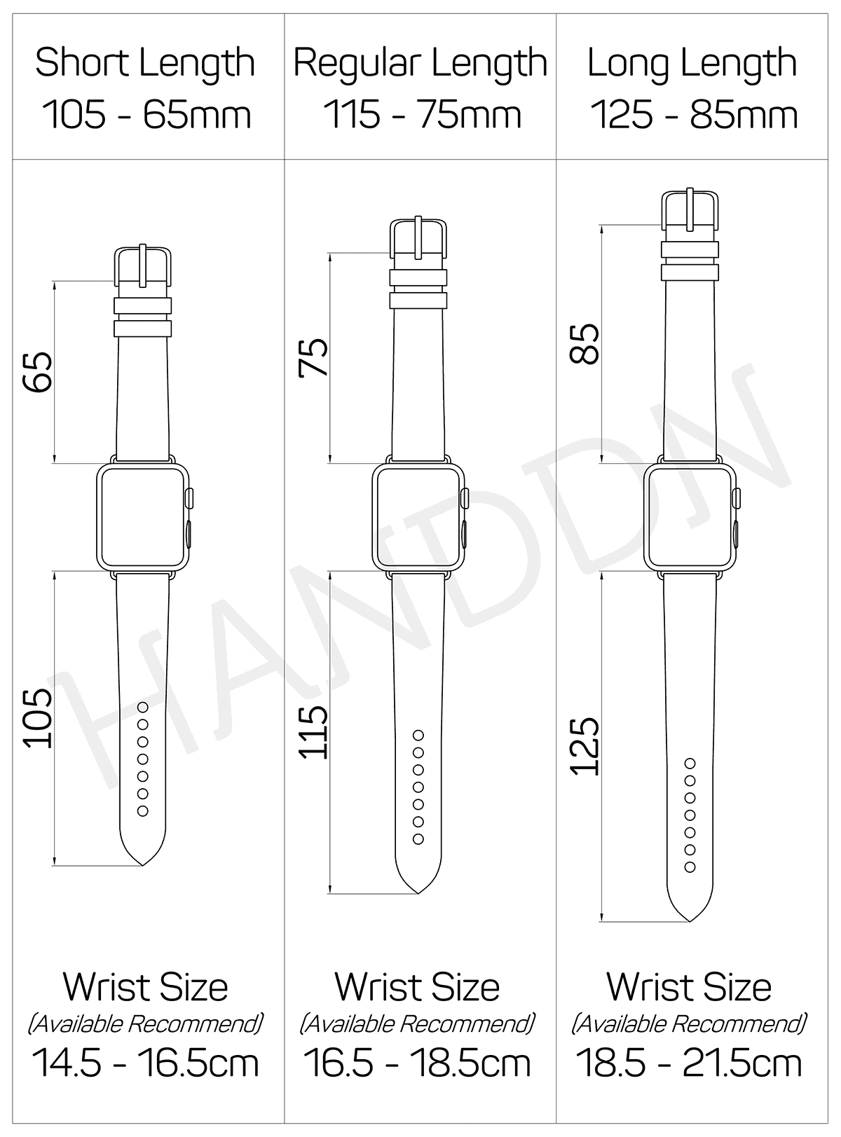 Size Chart How To Find Watch Strap Size Vintage Stone Grey Round inside Printable Watch Band Size Chart