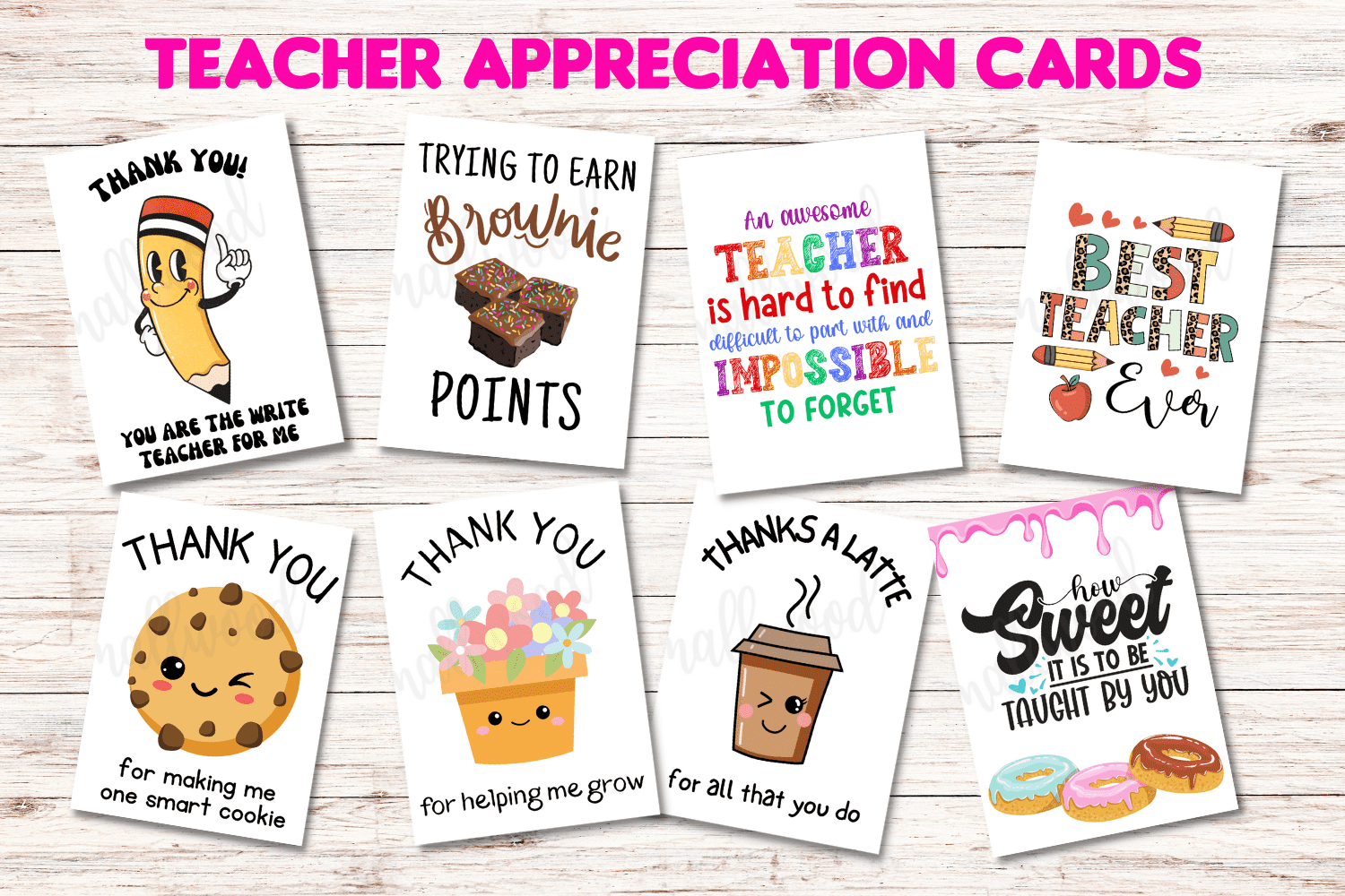 The Best Teacher Thank You Cards (21 Free Printables) - Cassie throughout Free Printable Teacher Appreciation Cards