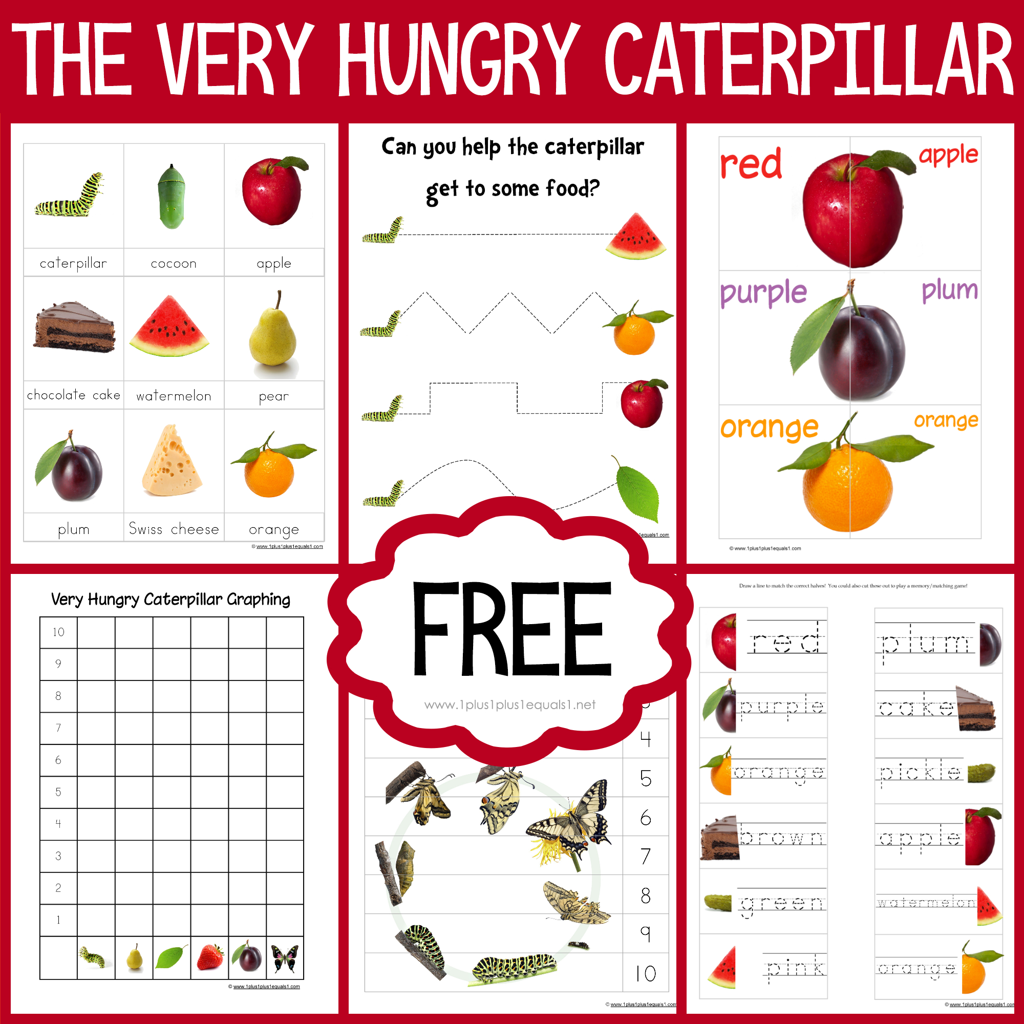 The Very Hungry Caterpillar Printables {Free} throughout Free the Very Hungry Caterpillar Printables