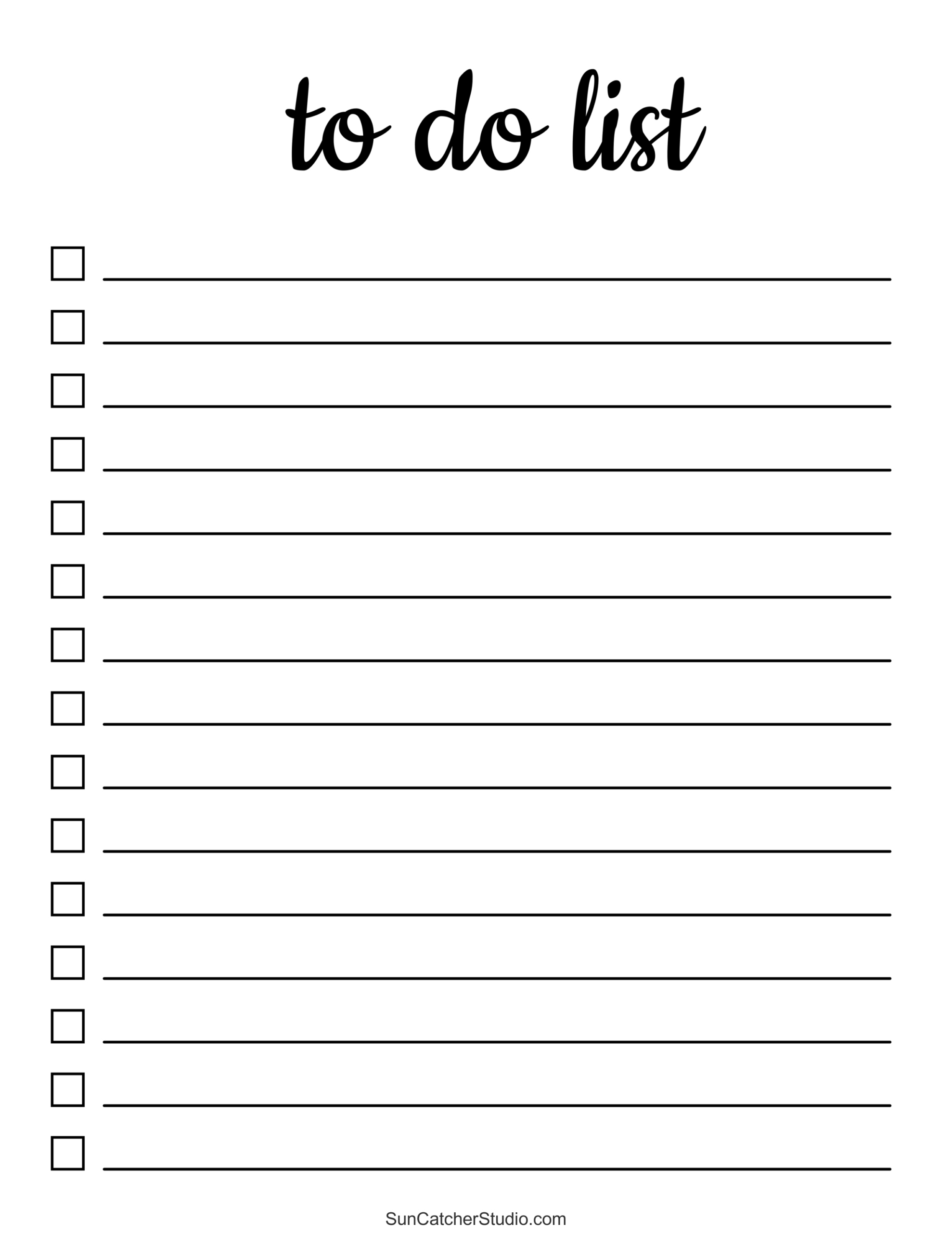 To Do List (Free Printable Pdf Templates) – Things To Do – Free with regard to To Do List Printable