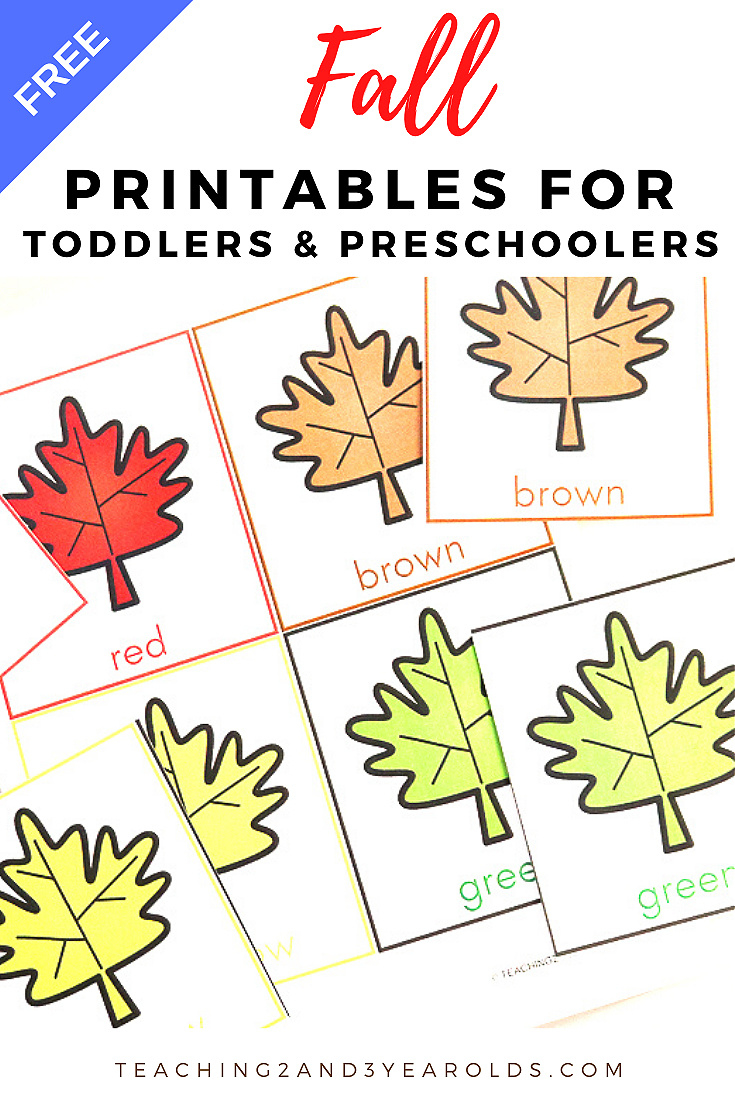 Toddler And Preschool Fall Printables with regard to Printable Fall Activities For Preschoolers