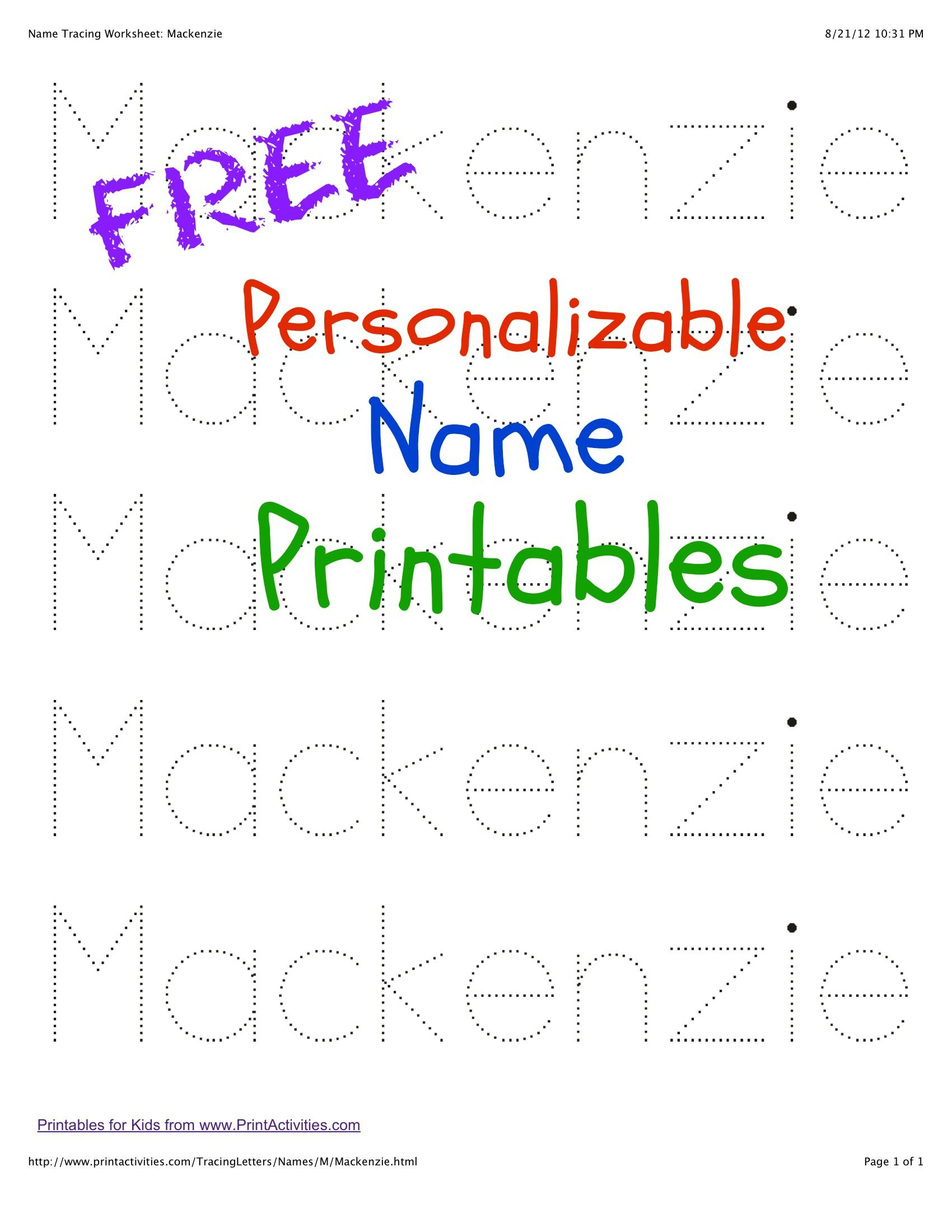 Trace Your Name Worksheets | Activity Shelter - Worksheets Library with regard to Free Printable Traceable Name Worksheets