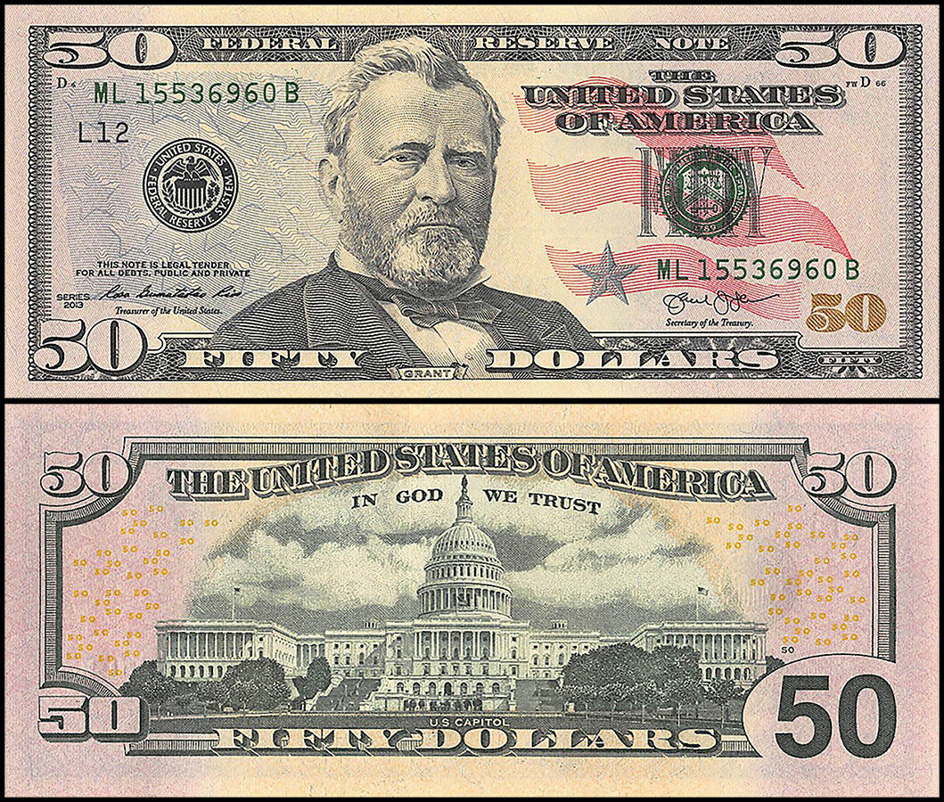 United-States-Of-America-Usa-50-Dollars-Banknote-2013-P-542-Unc intended for Printable High Resolution 50 Dollar Bill