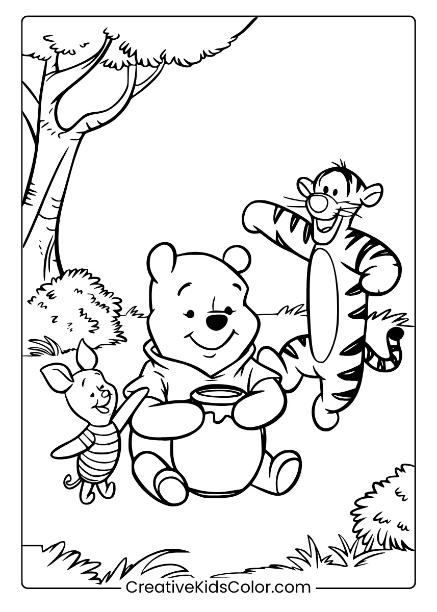 Winnie The Pooh Coloring Pages [25+ Free Printable Pdf] in Free Printable Winnie The Pooh