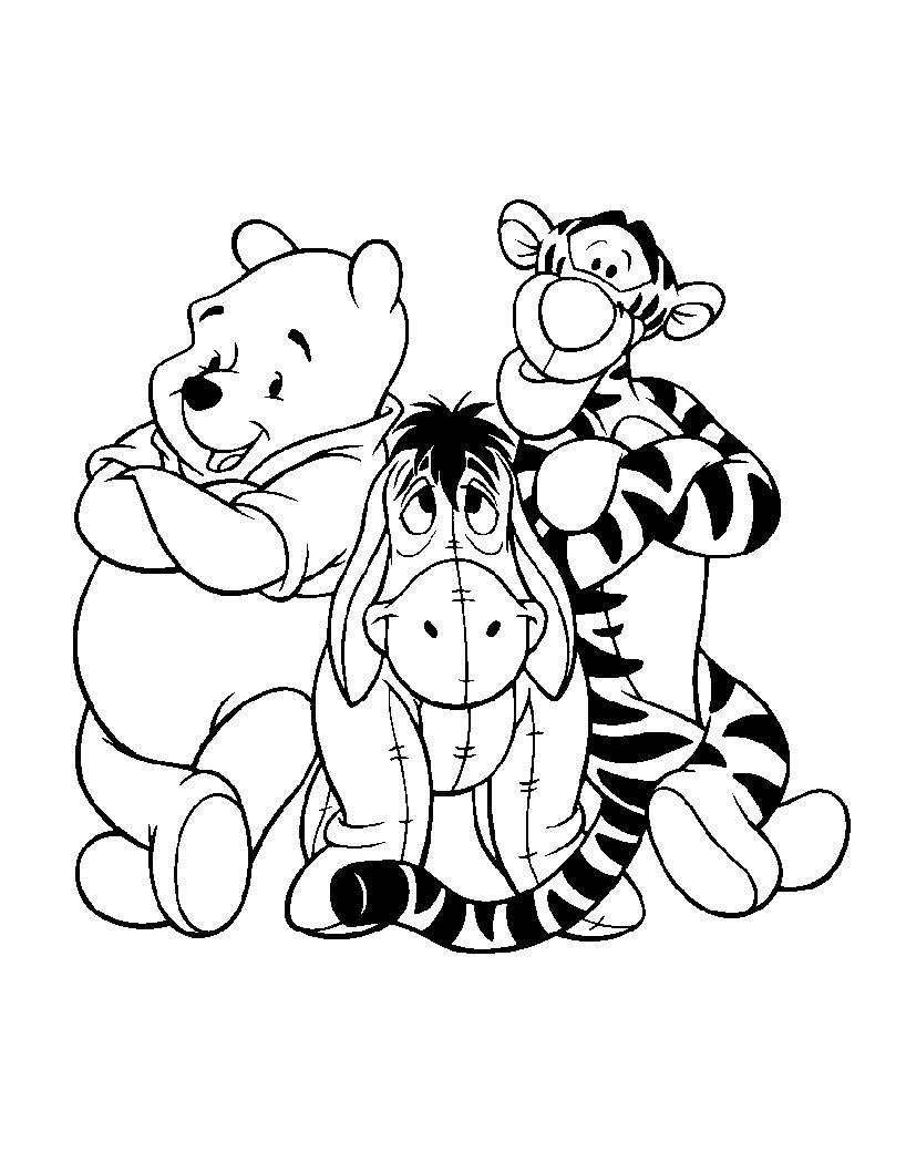 Winnie The Pooh With His Friends Tigger And Eeyore - Winnie The within Free Printable Winnie The Pooh