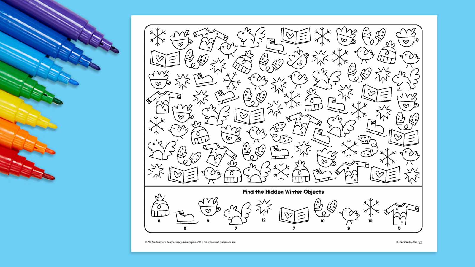 Winter Seek-And-Find: Free Printable Activity in Seek and Find Free Printables