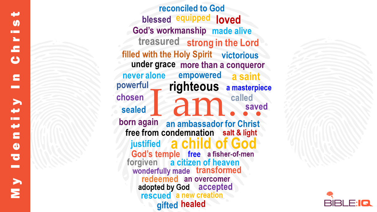 Your Identity In Christ | Bible Iq with regard to My Identity in Christ Printable